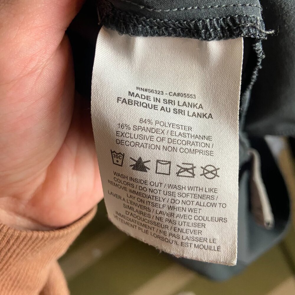 Nike Women's Xl Dri Fit Flex bliss Victory Cropped Training Pants Dark Grey Gym - Picture 5 of 9
